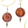 Boucles d'oreilles « Pi & Ahmès Mathematical Papyrus », gamme Funny Girl