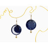 Boucles d'oreilles « La lune blanche & Verlaine » gamme Funny Girl