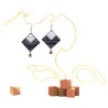 Boucles d'oreilles « Harmonie du soir & Baudelaire », gamme Funny Girl