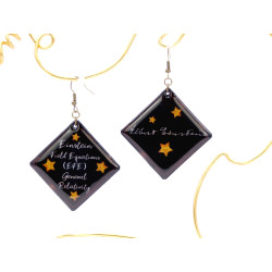 Boucles d'oreilles Funny Girl « Einstein Field Equations »